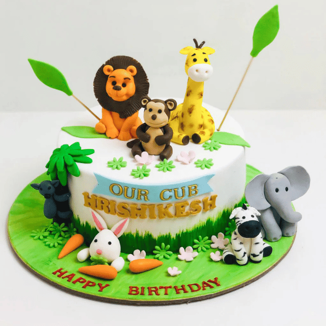 Jungle Theme Cake 